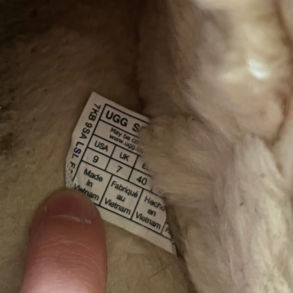 UGG Tasman Slipper Chestnut Suede Sheepskin Lined Womens 9 Slip On Shoes 5955 - Picture 5 of 8